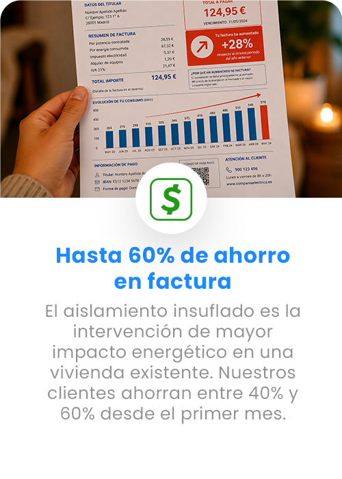 Hasta 60% de ahorro en factura
